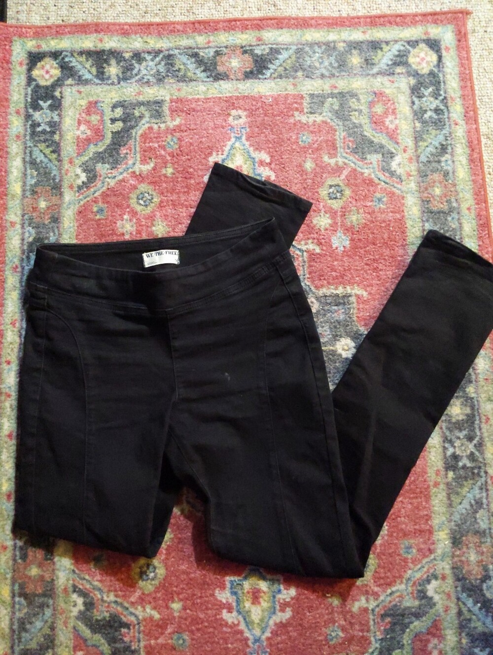 We The Free Black Boot-Cut Mid-Rise Pants